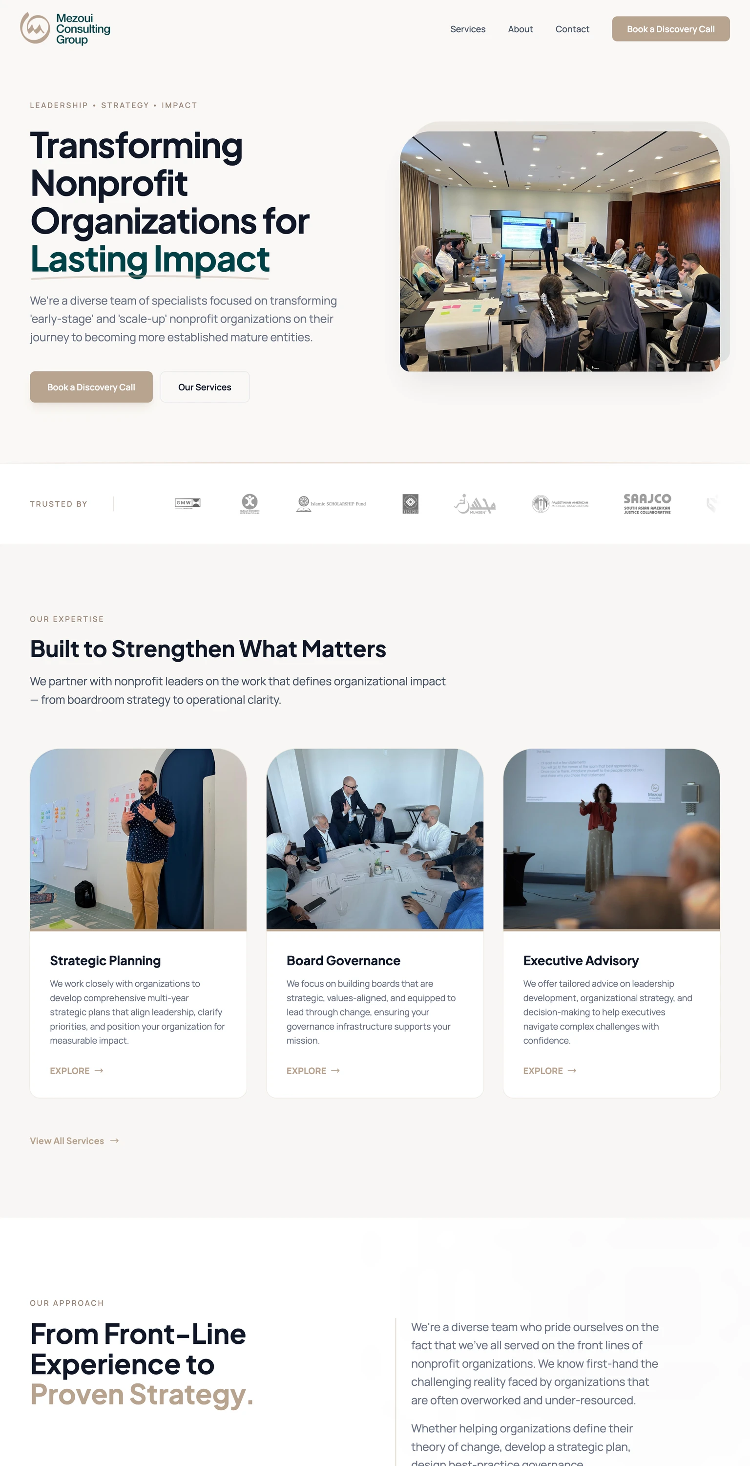 The Mezoui website built by Launch7