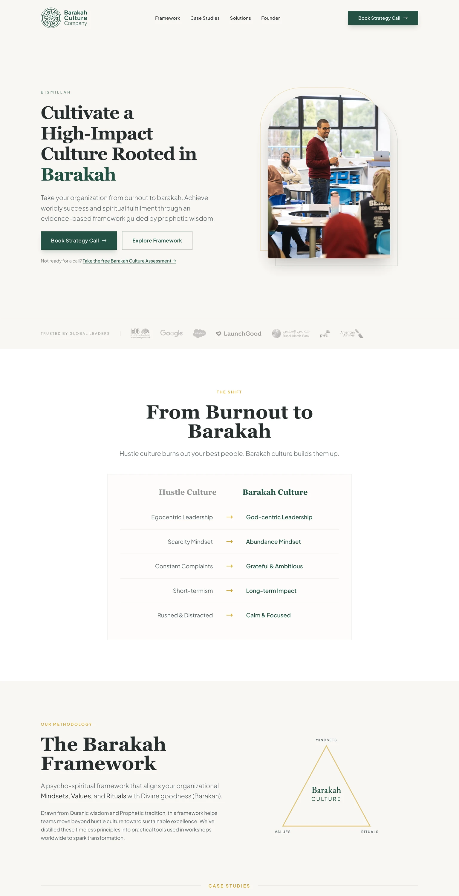 The Barakah Culture website built by Launch7